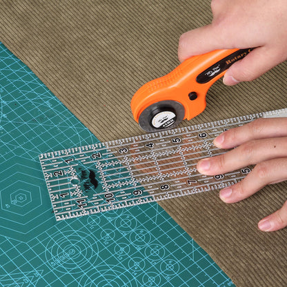 Sewing Ruler, 3 Pack, 6", 12" & 17", Acrylic Ruler, Quilting Ruler, Cutting Ruler, Acrylic Ruler for Cutting Fabric, Rulers for Quilting and Sewing, Non Slip Quilt Rulers, Sewing Supplies