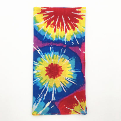 100% Cotton 10 Pack Fine Bandanas（Tie dye）