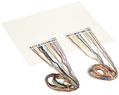 'Feasting Frenzy' Birds Counted Cross Stitch Kit, 18 Count Ivory Aida, 10'' x 14''