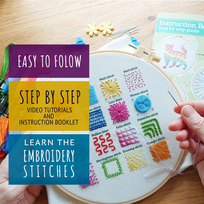 Embroidery Kit for Beginners Cross Stitch Kits for Beginners Embroidery Kits for Adults Cross Stitch kit Beginner Embroidery kit for Adults Cat