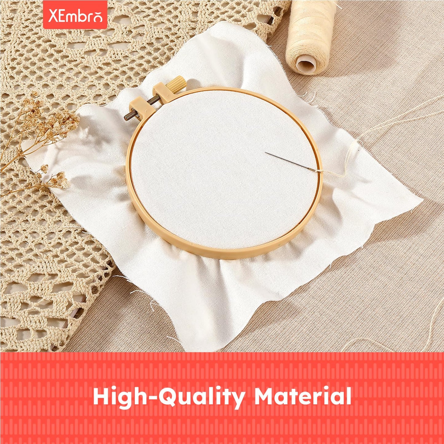 12 PCS White Embroidery Fabric, Pre-Cut Natural Cotton Embroidery Cloth Fabric, 4 Sizes Embroidery Cloth Squares for Embroidery Garment Craft (5.9 to 11.8inch)