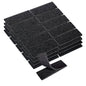 1x3 Inch Hook and Loop Strips, 20 Sets Nylon Self Adhesive Tape, Double Sided Strong Back Adhesive Tape and Dots for Office, Home and Crafting, Heavy Duty, Black