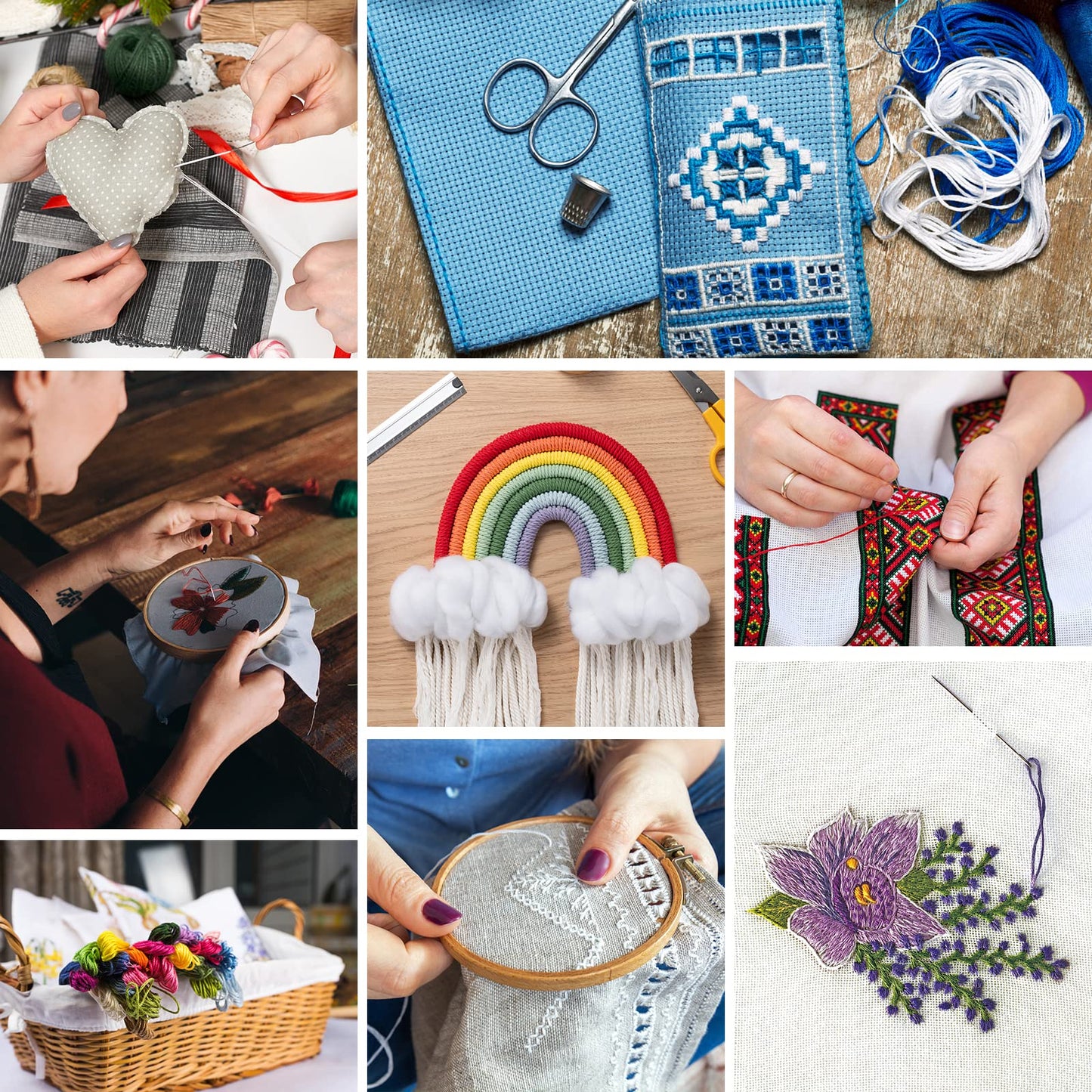 Embroidery Floss 60 Skeins Per Pack for Cross Stitch Threads,Embroidery Thread for Friendship Bracelet Making,Embroidery String for Craft