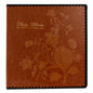 Photo Album Book, Family Album Self Adhesive Scrapbook, Leather Cover, Holds 3x5, 4x6, 5x7, 6x8, 8x10 Photos (Brown)