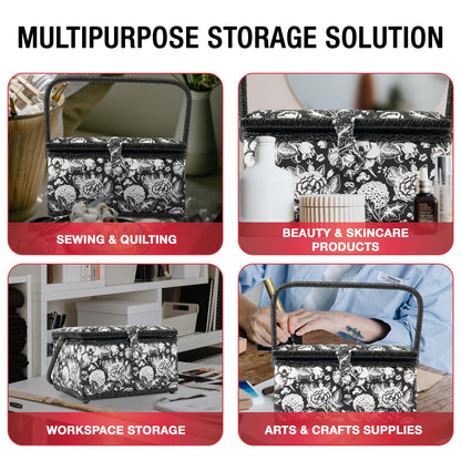 07232 Sewing Basket with Sewing Kit Accessories