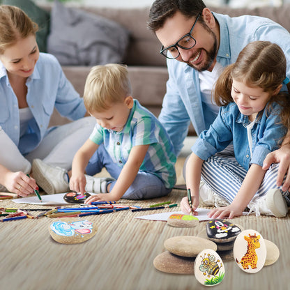 20 PCS Large Painting Rocks, Natural River Rocks, Flat Rocks for Painting, 2-3 Inches Stones for Arts & Crafting…