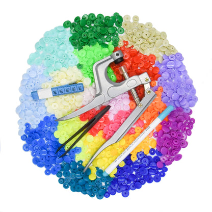 Snaps and Snap Pliers Set, 360 Sets T5 Plastic Buttons for Sewing and Crafting