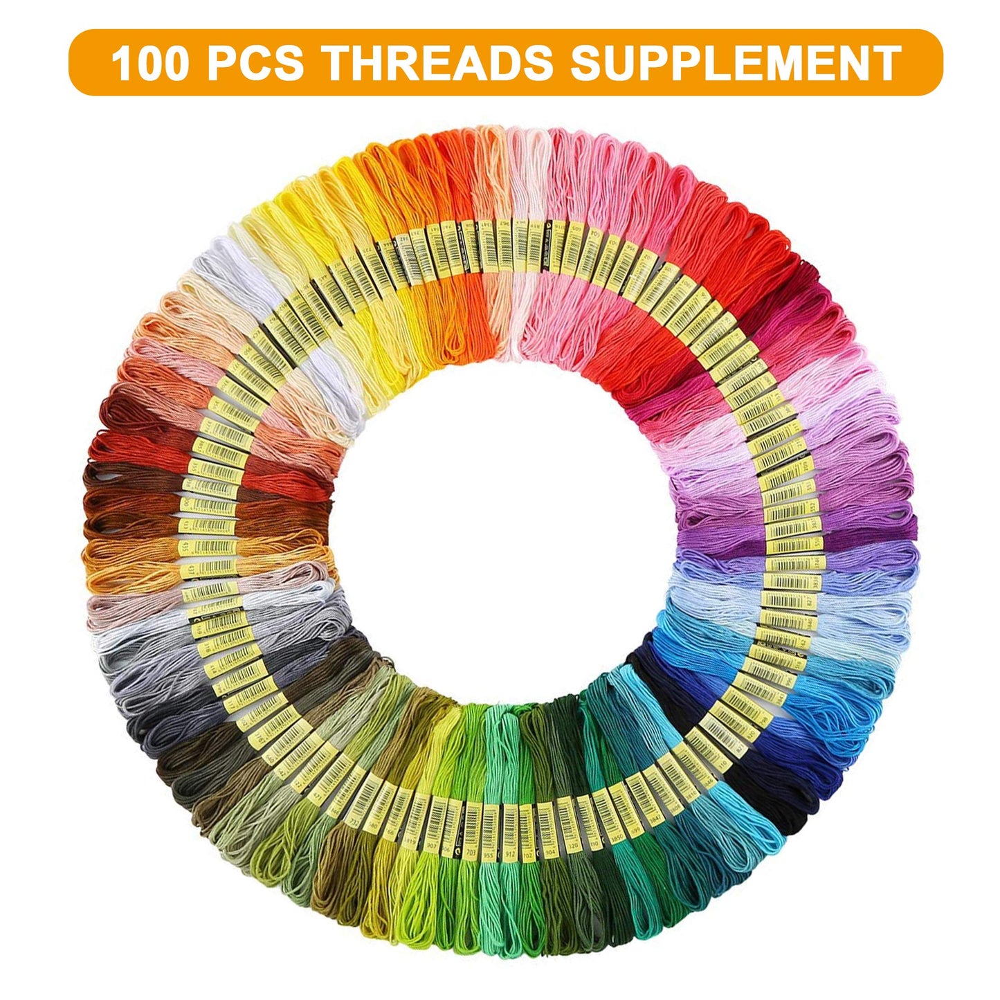 Embroidery Floss Kit, 364 Pack Embroidery Cross Stitch Kit with 200 Colors Friendship Bracelets Floss and Cross Stitch Tools for Embroidery and Friendship Bracelet String Make