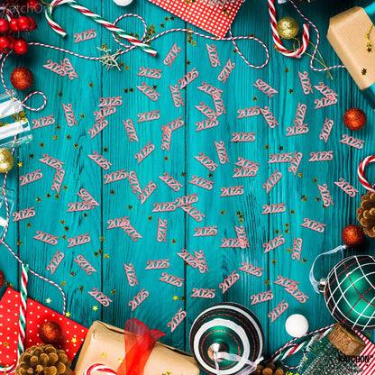 Shiny Rose Gold 2025 Grad Confetti - Pack of 500 | Rose Gold Graduation Confetti Class of 2025 | Pink Graduation Decorations 2025 | Prom Decorations 2025