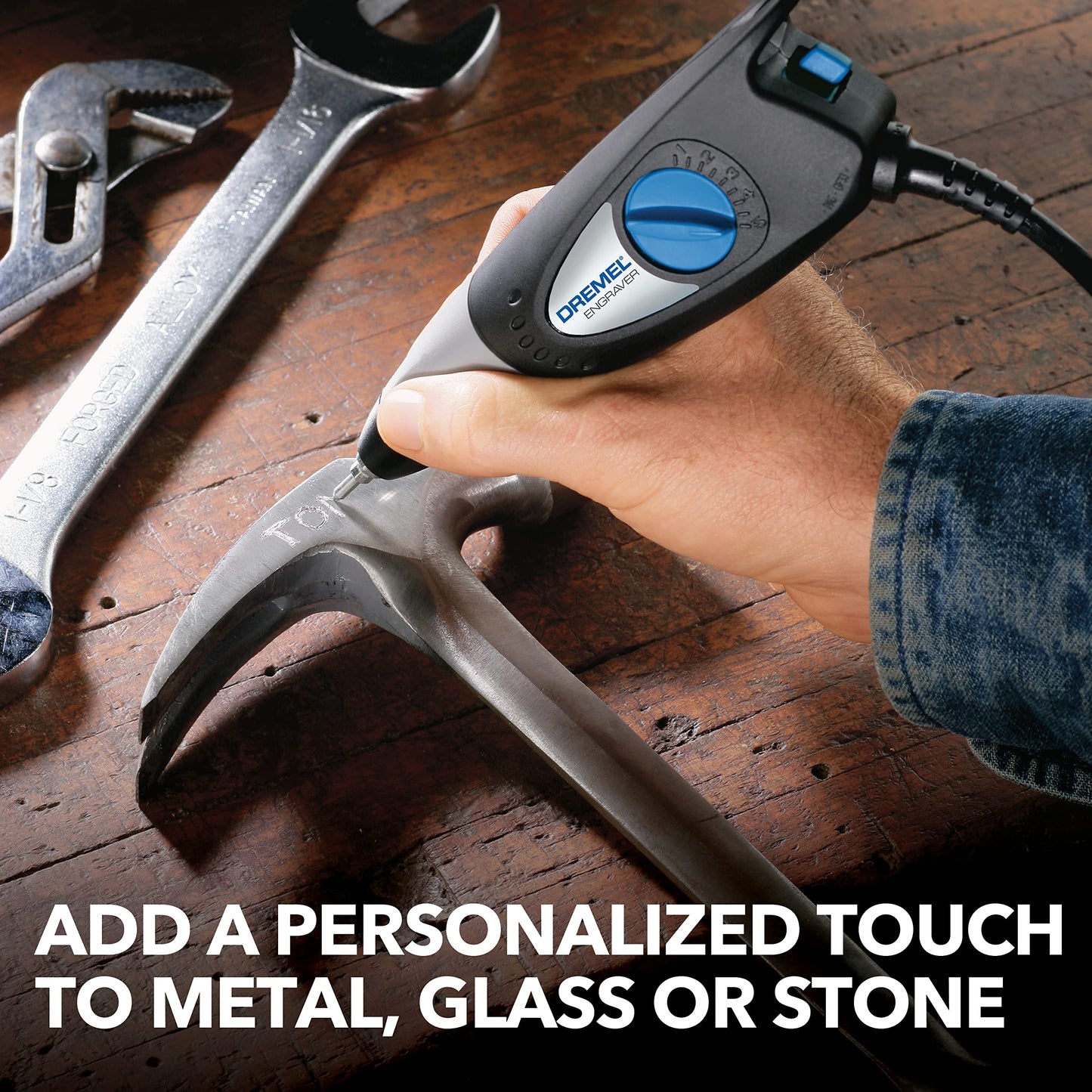 120-Volt Engraver Rotary Tool with Stencils - Crafting Machine Perfect for DIY Personalizing and Engraving Leather, Metal, Glass, and Wood , Black, 290-02