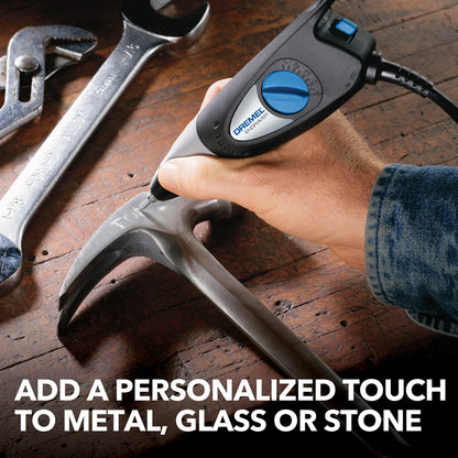 120-Volt Engraver Rotary Tool with Stencils - Crafting Machine Perfect for DIY Personalizing and Engraving Leather, Metal, Glass, and Wood , Black, 290-02