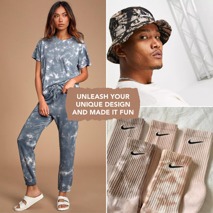 Black Tie Dye Kit, DIY Tie Dye Kit for Kids, Clothing Dye Supplies, Tie Dye Kits for Adults, 9 Full Bottles