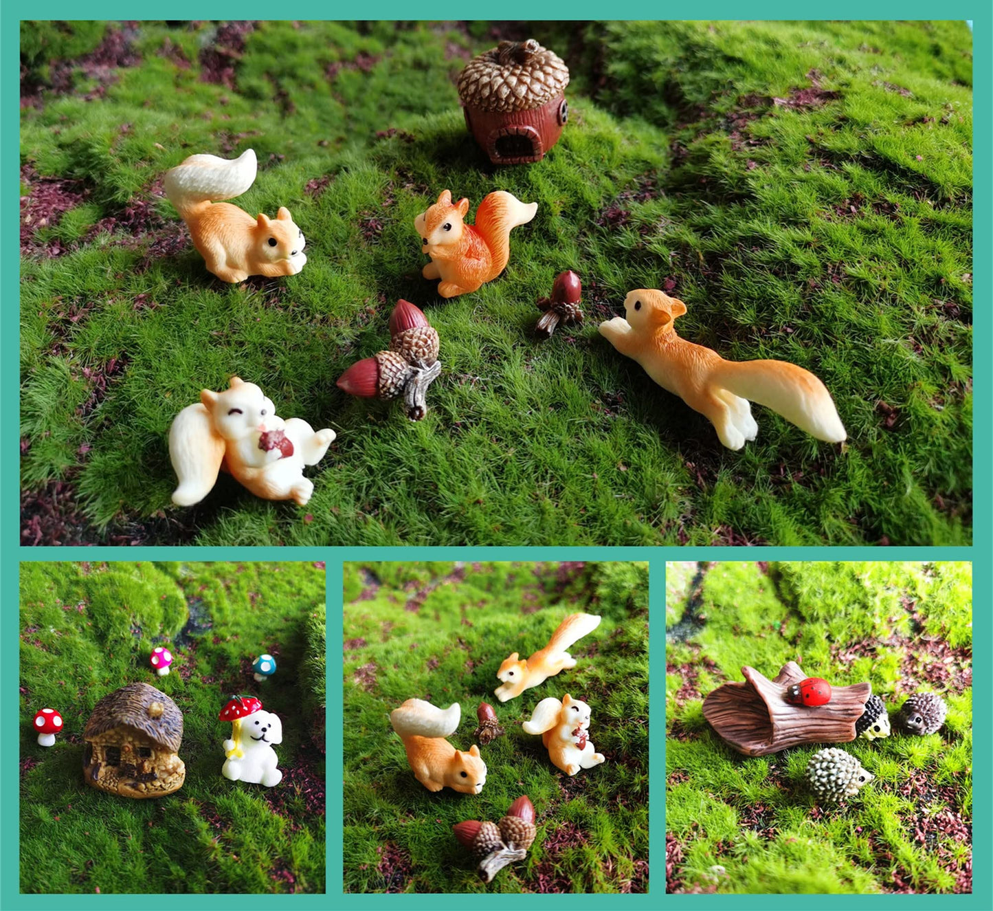 Miniature Fairy Garden Accessories, Figurines, Landscape Set, Potted Horticulture Ornaments for Decoration