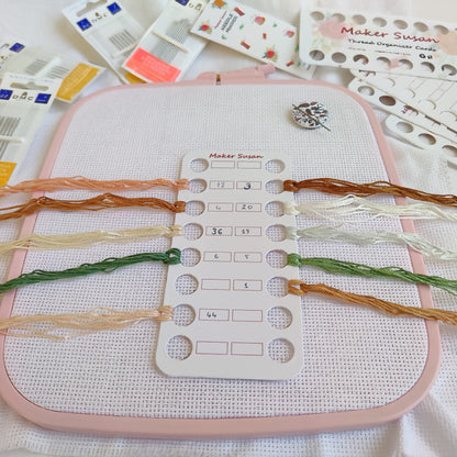 Cross Stitch Needles Kit - 3 Pack (22-26 & 1-5 Sizes), Blunt End, Large Eye, Organizer Card (30 Needles, 1 Card)