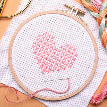 6 Pieces Aida Cloth 14 Count White Cross Stitch Fabric for Craft Embroidery, Handmade Needlework, DIY Handicrafts, 12 by 18-Inch