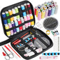 Mixed Color Canvas Sewing Kit, Portable Mini Basic Travel Repair Set