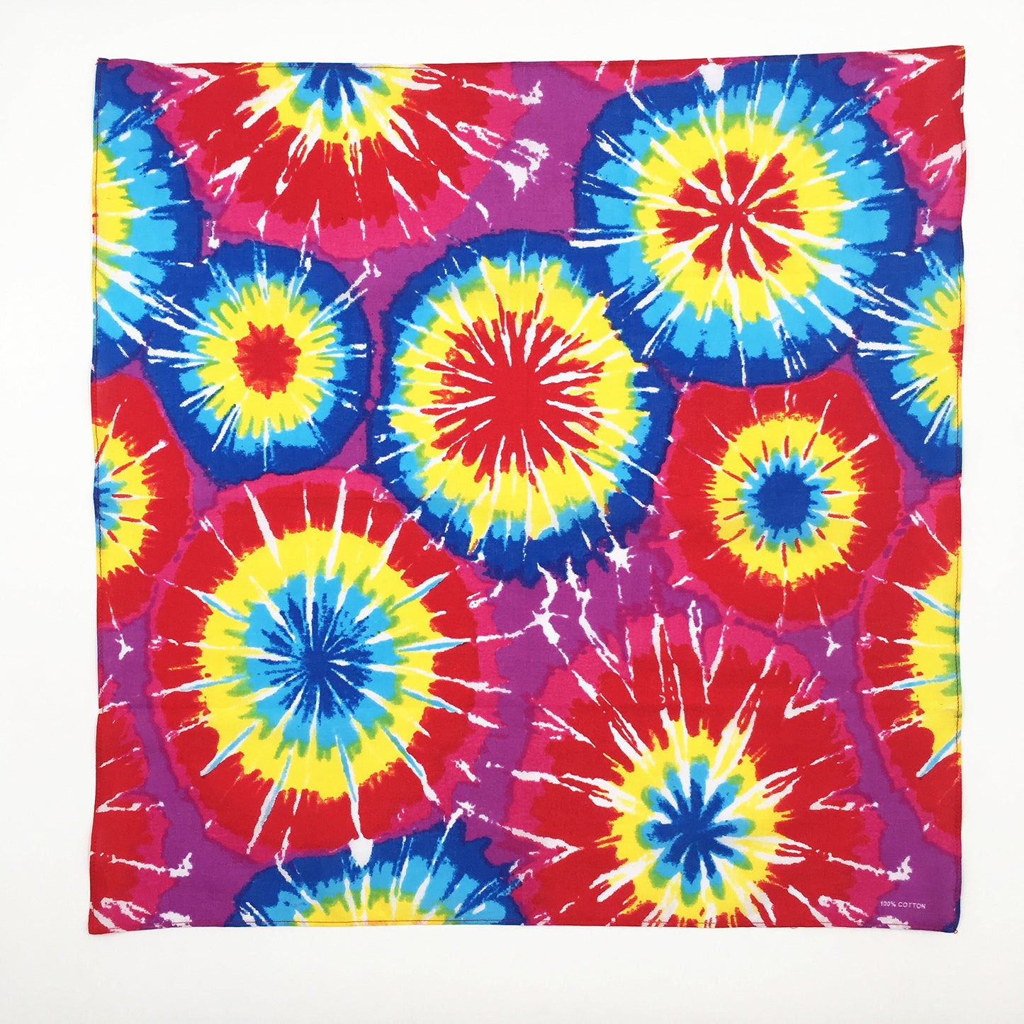 100% Cotton 10 Pack Fine Bandanas（Tie dye）