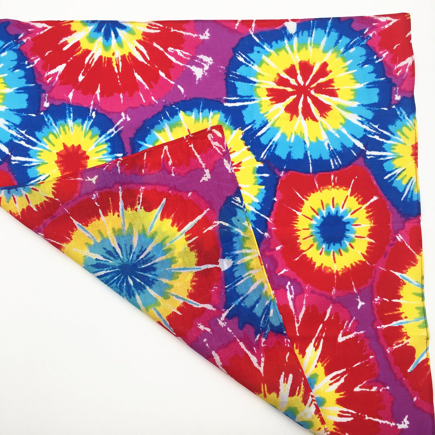 100% Cotton 10 Pack Fine Bandanas（Tie dye）