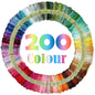 Rainbow Color Embroidery Thread,Cross Stitch Threads, Bracelets Floss, Crafts Floss (200 Colour)