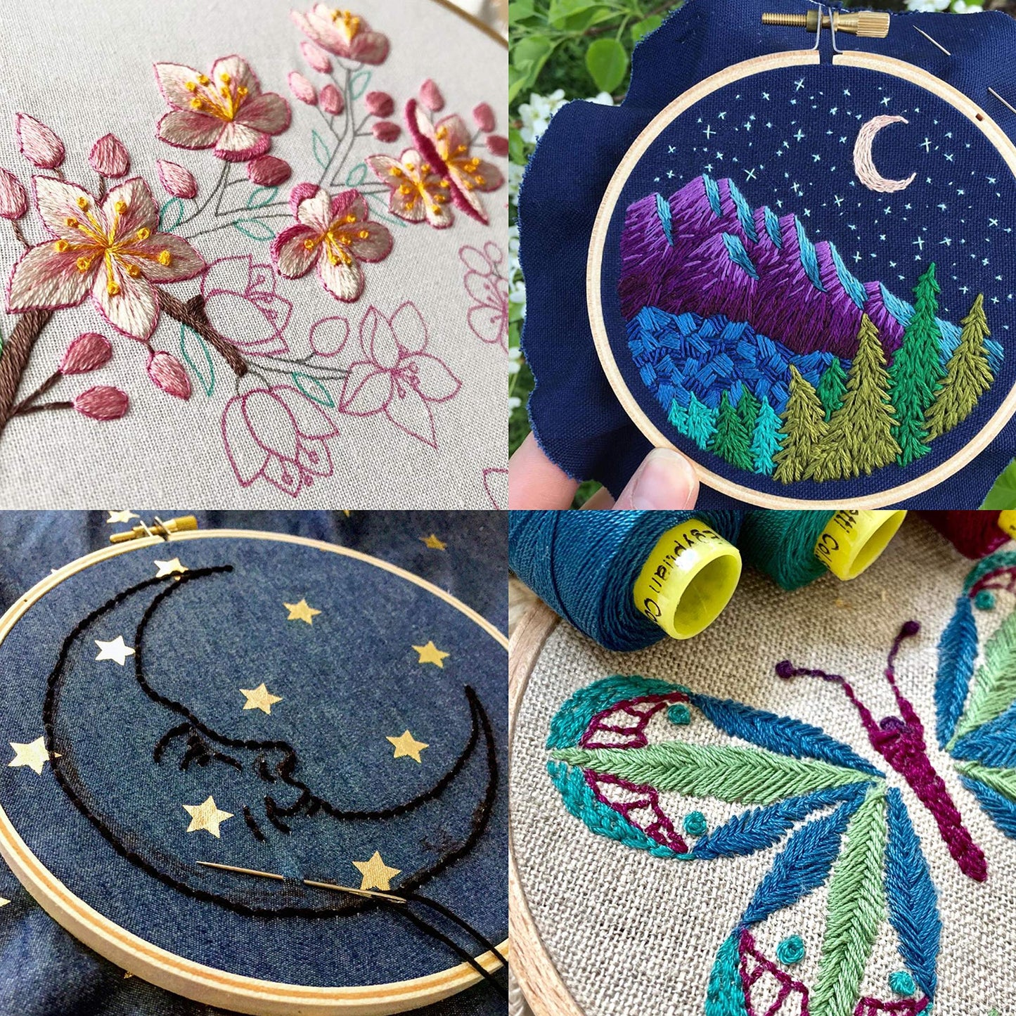 Rainbow Color Embroidery Thread,Cross Stitch Threads, Bracelets Floss, Crafts Floss (200 Colour)