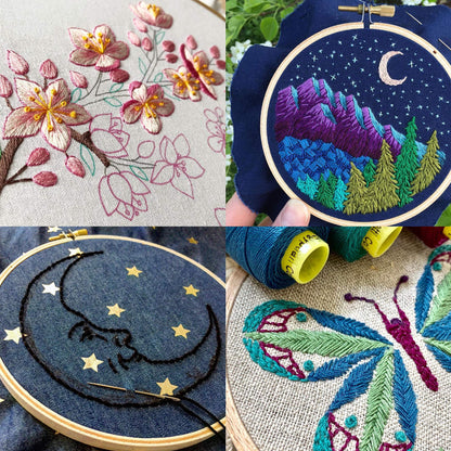 Rainbow Color Embroidery Thread,Cross Stitch Threads, Bracelets Floss, Crafts Floss (200 Colour)