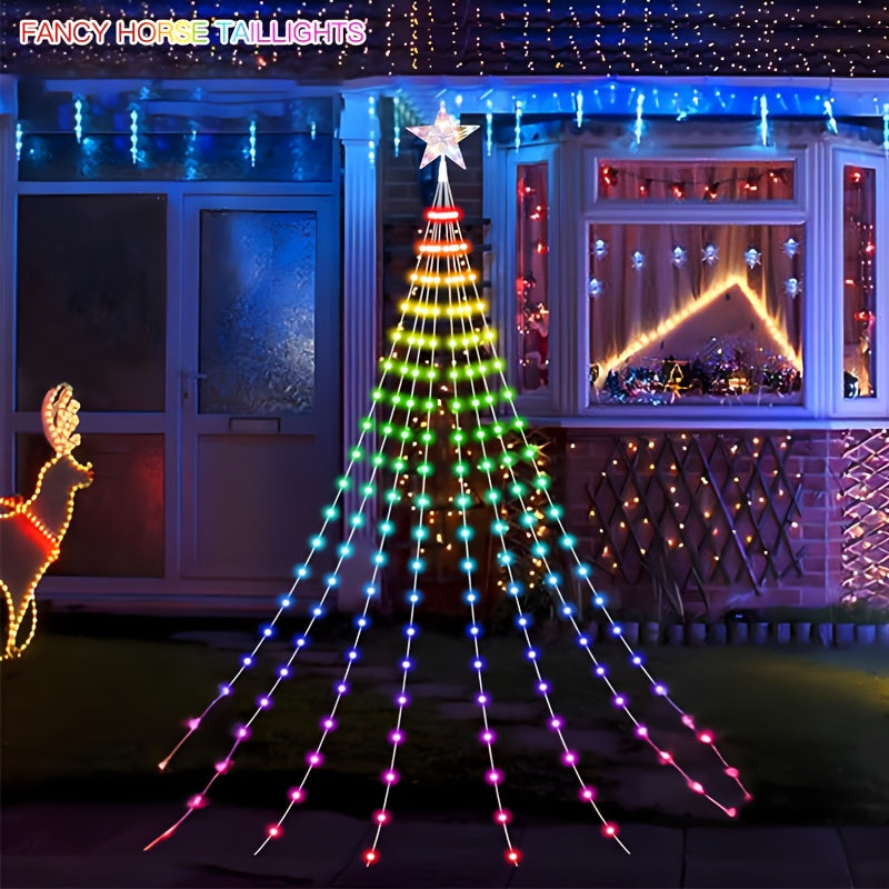 Decorative Lights String USB with 8 Different Waterfall Tree Lights