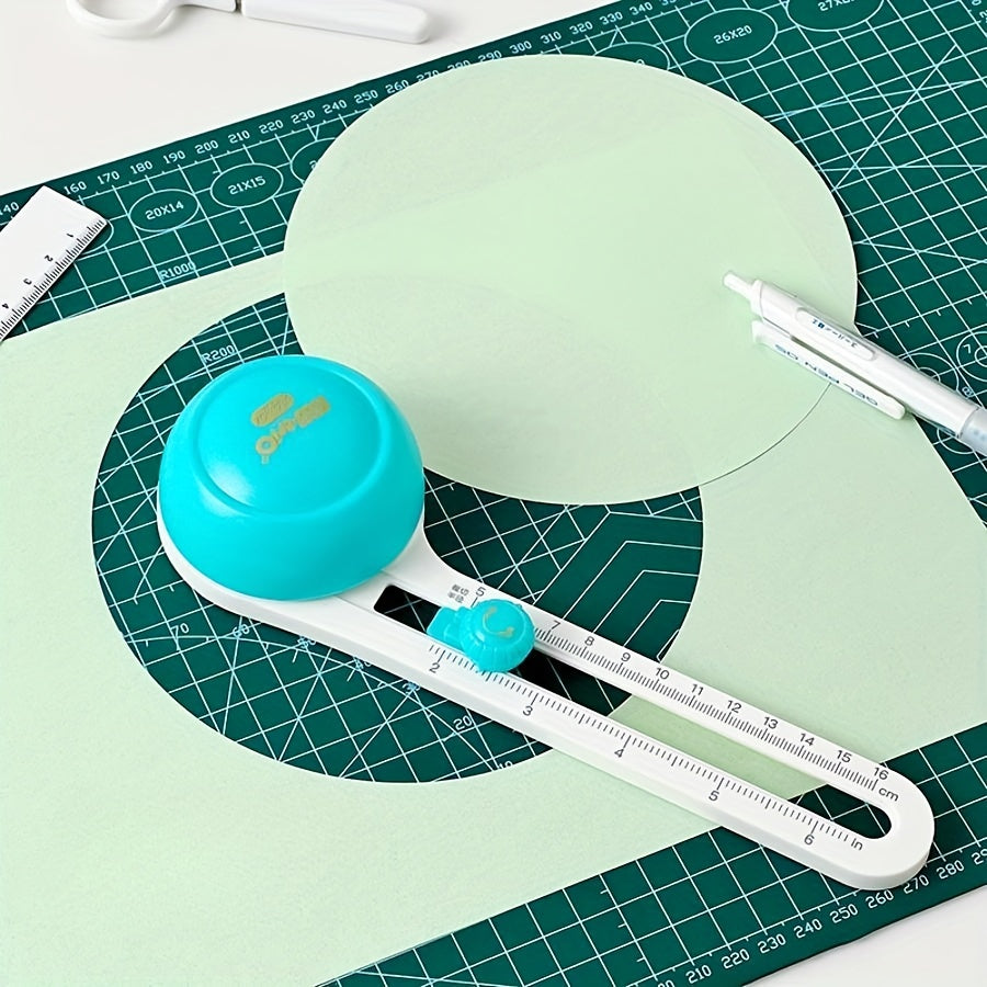 360 Paper Cutter DIY Circular Paper Cutter, Cutting Diameter 10-32cm with 3 Replacement Heads