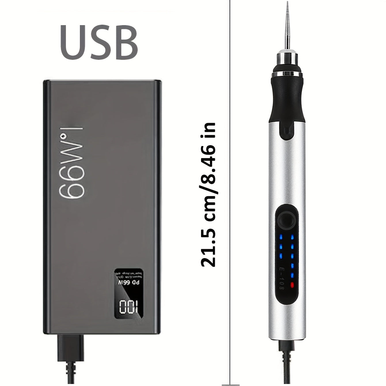 Mini Drill Portable Handheld Micro Carving Pen, Wireless Rotating Tool USB Charging