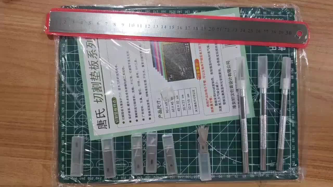 65pcs Craft Cutting Stencil Knife Set and A4 Cutting Mat Set, Art Craft Blade Cutting Tools