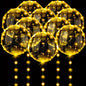 Christmas 10pcs LED Lights with 10pcs 20inch LED Light Up Bobo Balloons String Lights