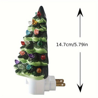 3D Christmas Tree LED Night Light Festive Wall Decor Non-Waterproof