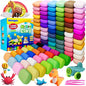 Air Dry Clay 100 Colors DIY Modeling Clay Kit with Sculpting Tools, Soft Ultra Light