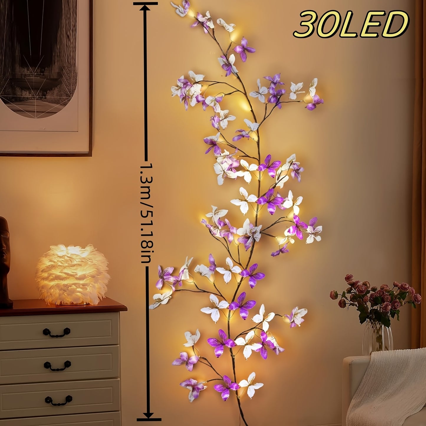 Fairy Lights Decorative Christmas Indoor Outdoor with USB Powered 30LED 4.26ft Lights